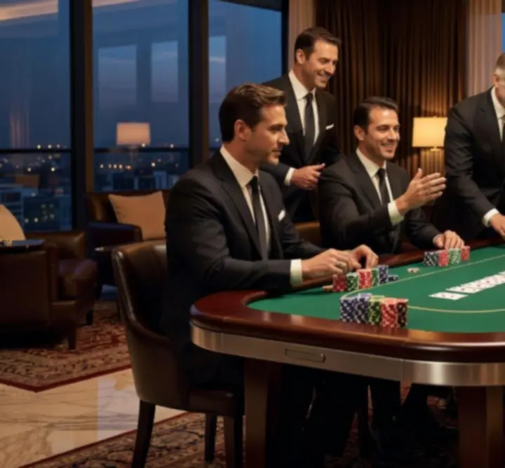 Mobilny stół pokerowy Book Big Emil Bigaj przygotowany w prywatnej lokalizacji